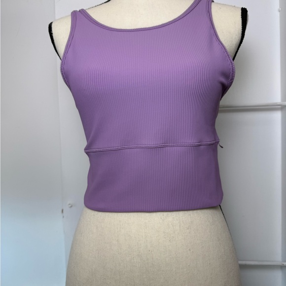 Lululemon  Women's Power Pivot Ribbed Reversible Tank Top Wisteria Purple Size 6 - Picture 6 of 6